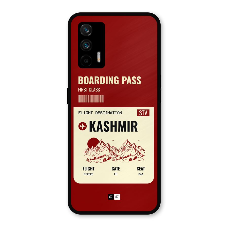 Kashmir Boarding Pass Metal Back Case for Realme GT 5G