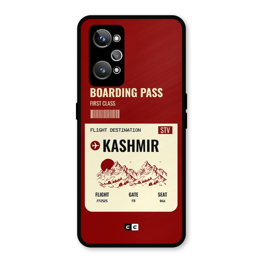 Kashmir Boarding Pass Metal Back Case for Realme GT Neo2