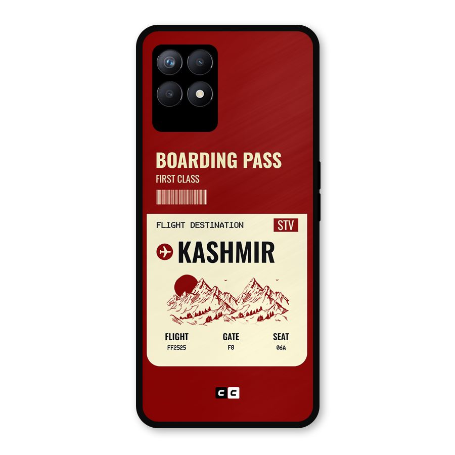 Kashmir Boarding Pass Metal Back Case for Realme Narzo 50