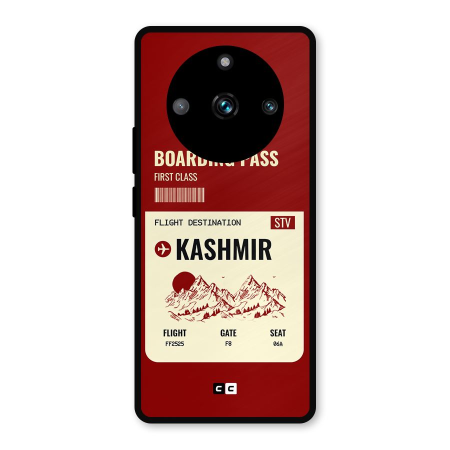 Kashmir Boarding Pass Metal Back Case for Realme Narzo 60 Pro