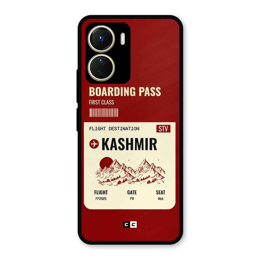 Kashmir Boarding Pass Metal Back Case for Vivo Y16