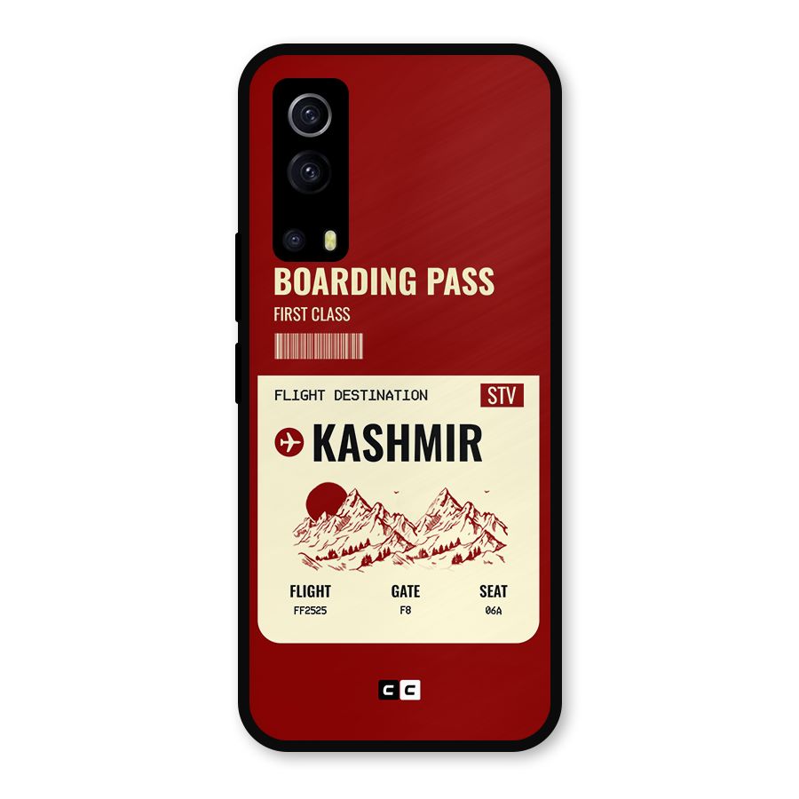Kashmir Boarding Pass Metal Back Case for iQOO Z3