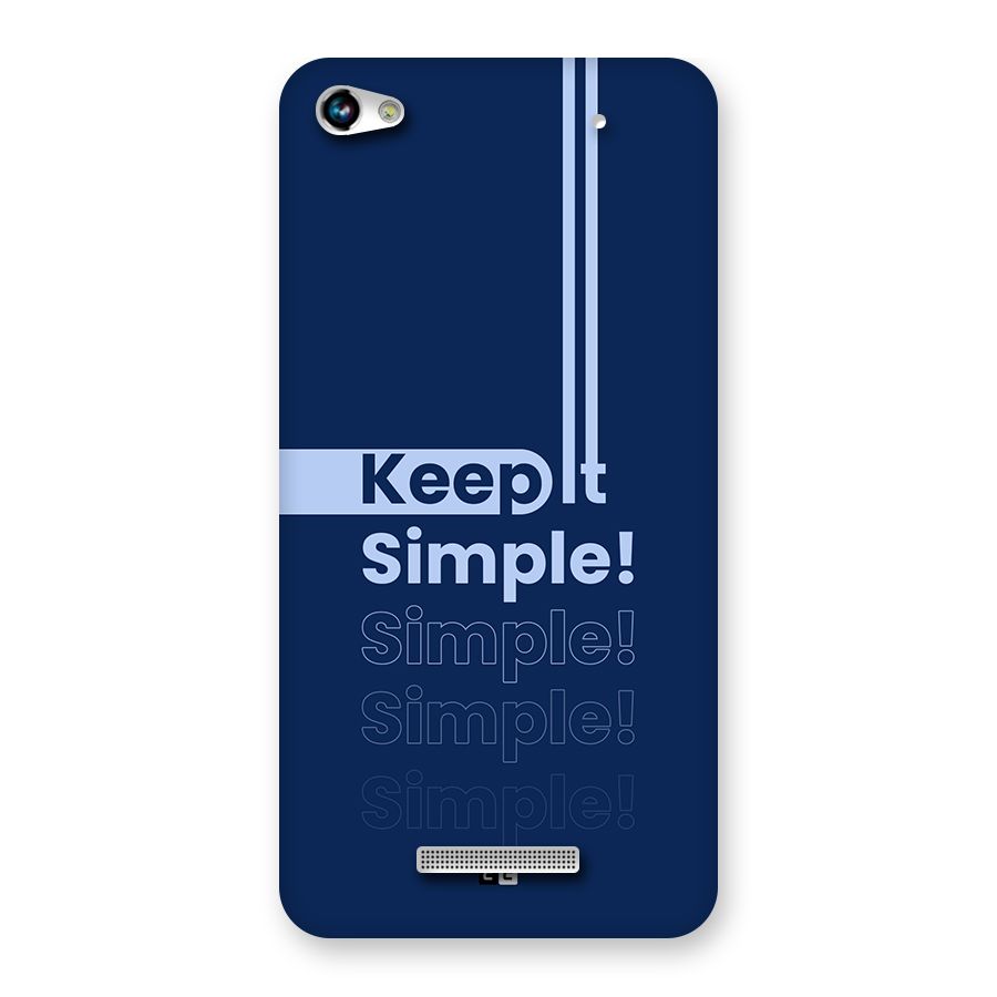Keep It Simple Back Case for Canvas Hue 2 A316