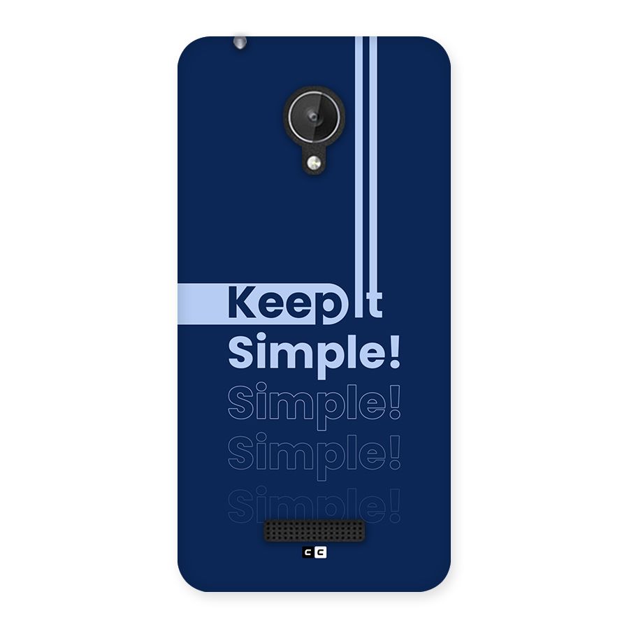 Keep It Simple Back Case for Canvas Spark Q380