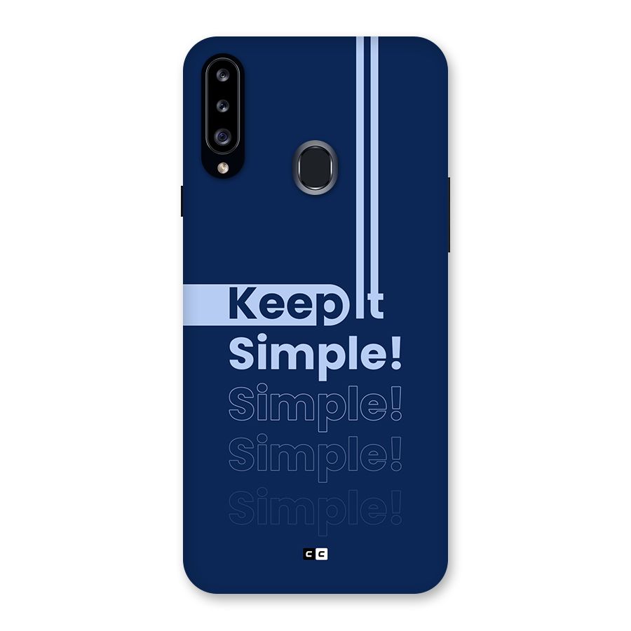 Keep It Simple Back Case for Galaxy A20s