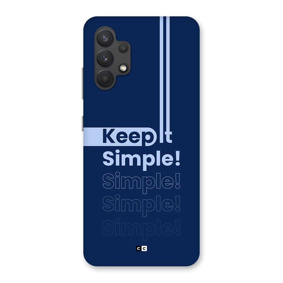 Keep It Simple Back Case for Galaxy A32