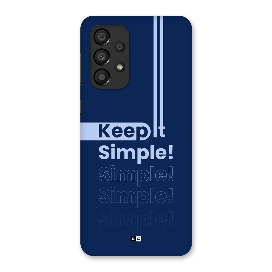 Keep It Simple Back Case for Galaxy A33 5G