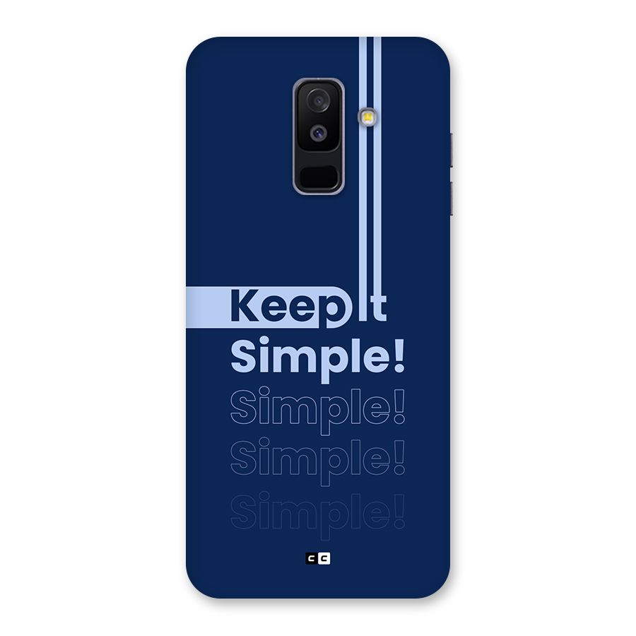 Keep It Simple Back Case for Galaxy A6 Plus