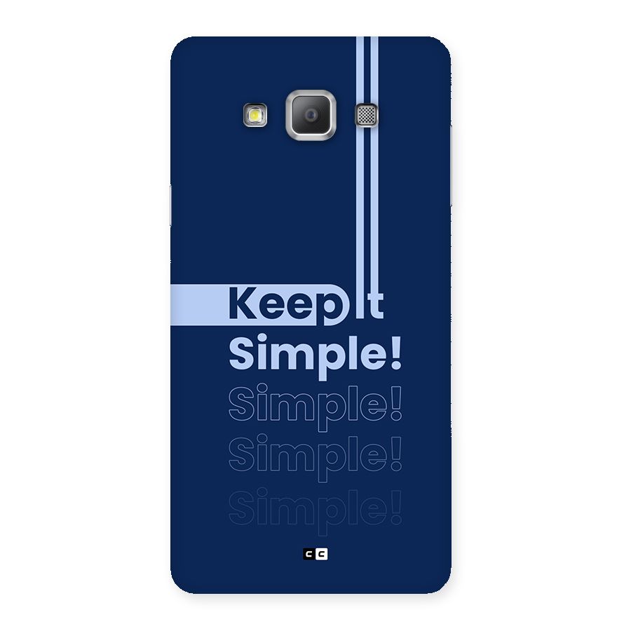 Keep It Simple Back Case for Galaxy A7
