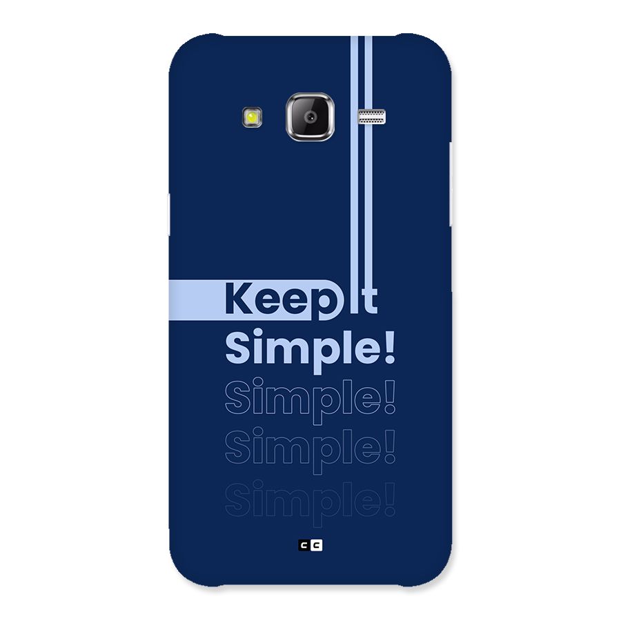 Keep It Simple Back Case for Galaxy J2 Prime