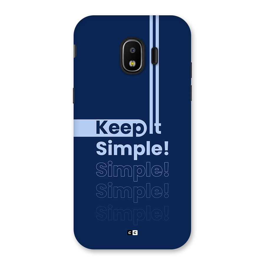 Keep It Simple Back Case for Galaxy J2 Pro 2018