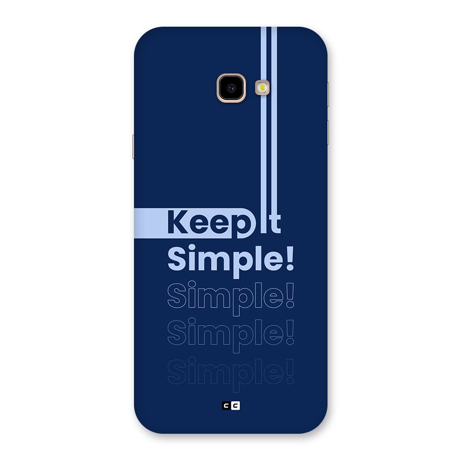 Keep It Simple Back Case for Galaxy J4 Plus