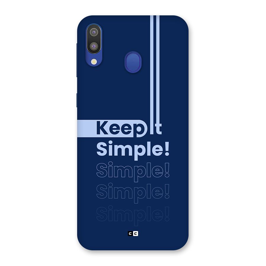 Keep It Simple Back Case for Galaxy M20