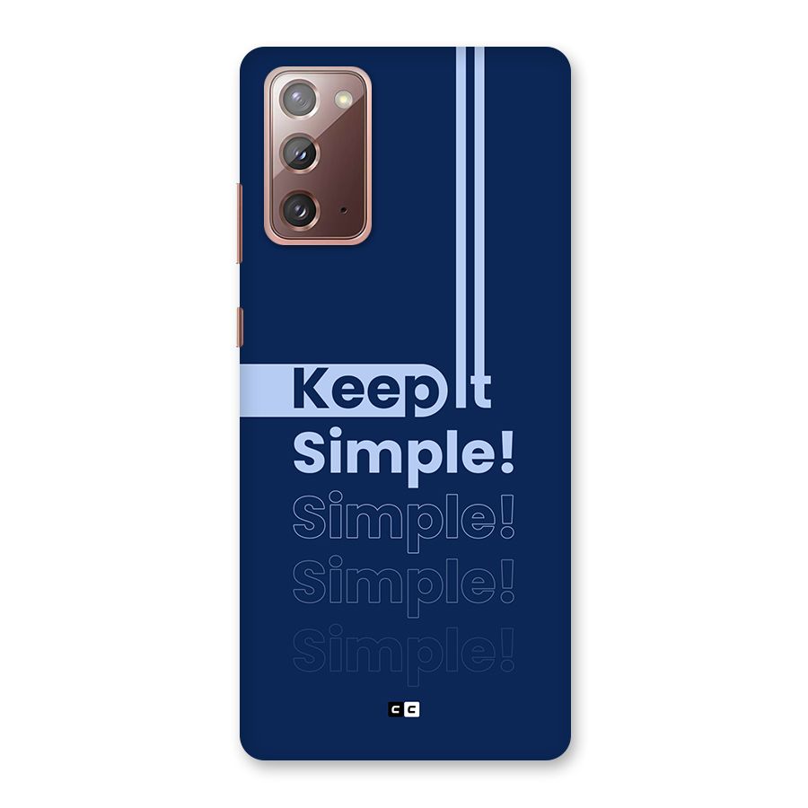 Keep It Simple Back Case for Galaxy Note 20
