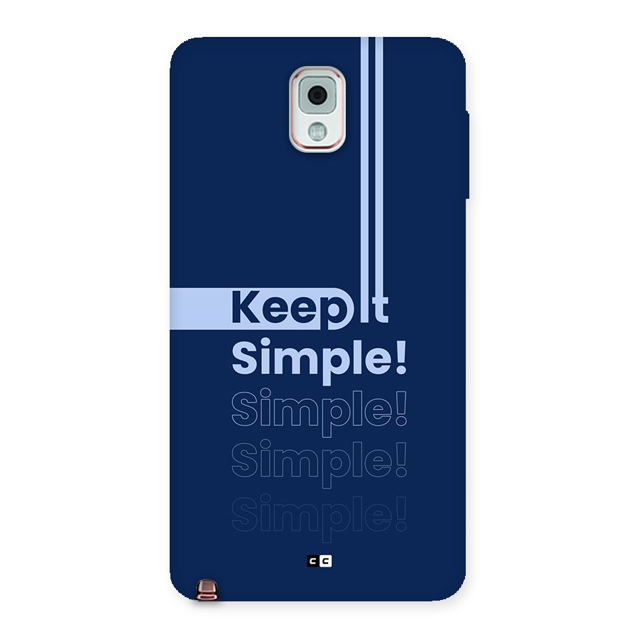 Keep It Simple Back Case for Galaxy Note 3