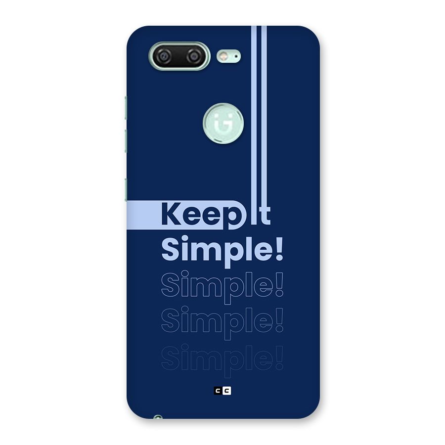 Keep It Simple Back Case for Gionee S10