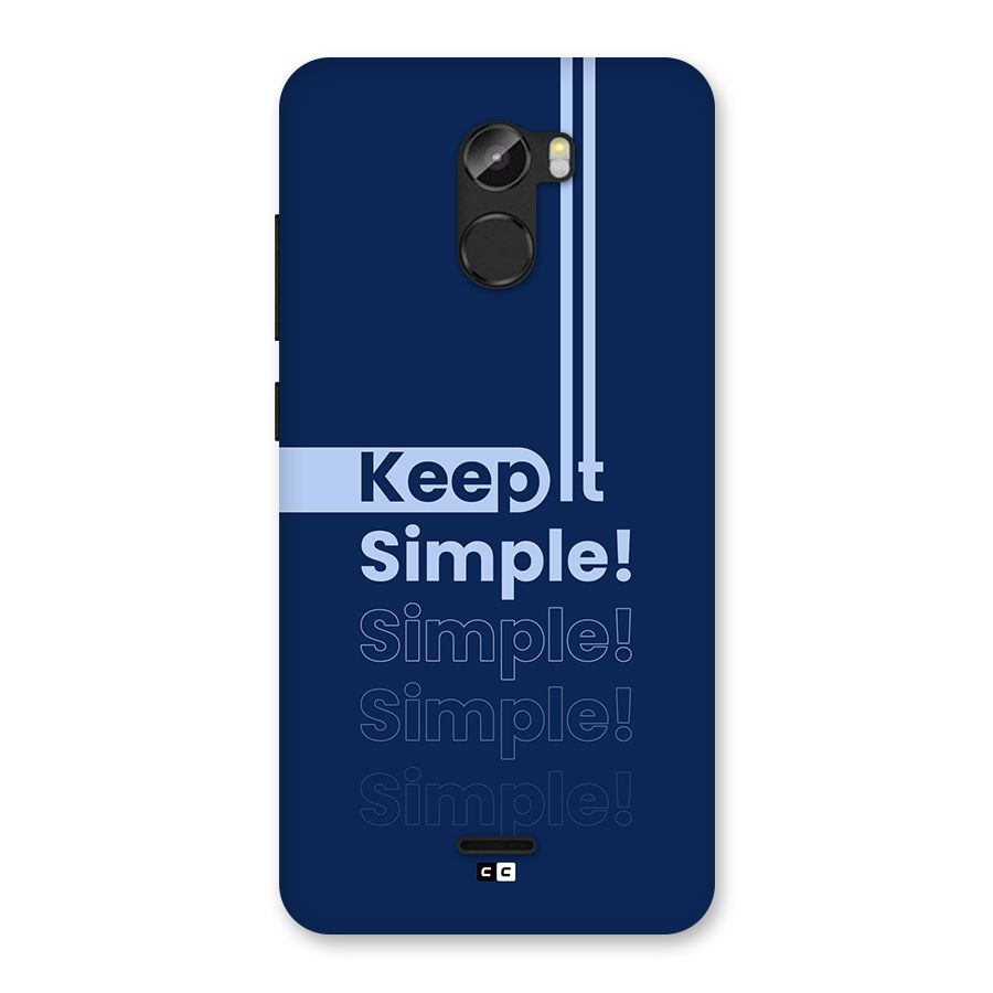 Keep It Simple Back Case for Gionee X1