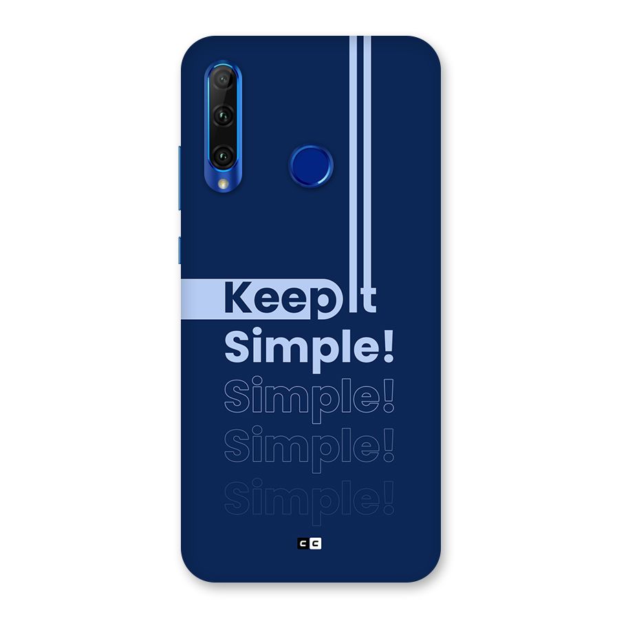 Keep It Simple Back Case for Honor 20i