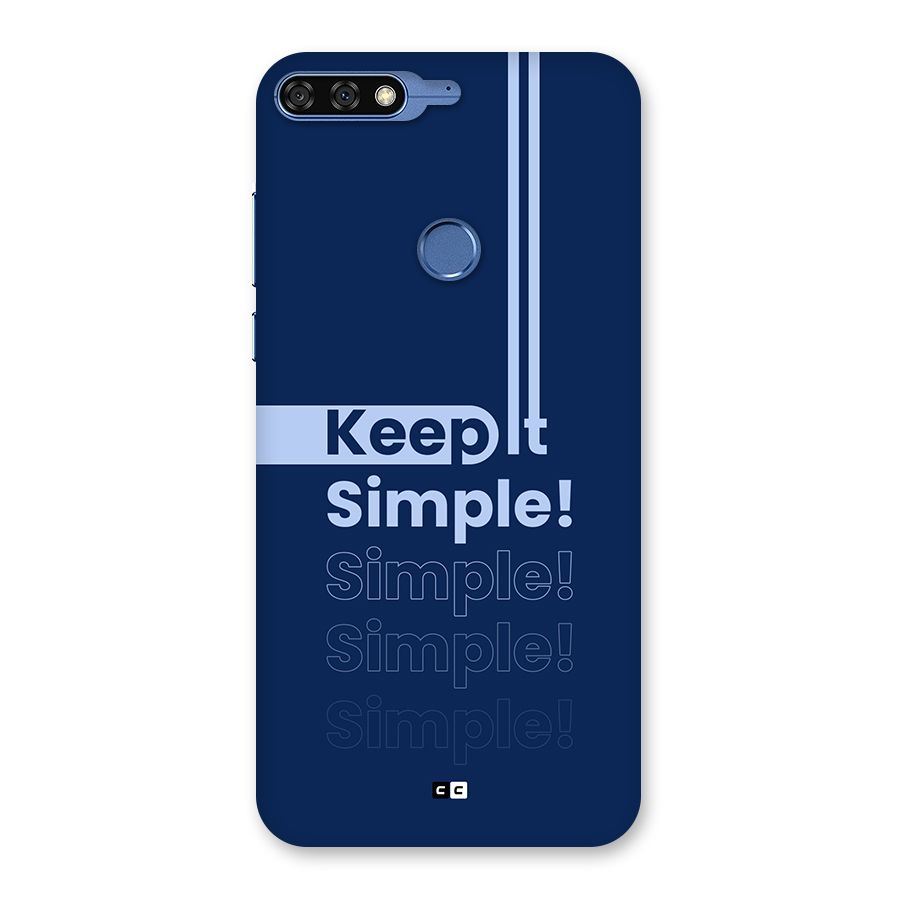 Keep It Simple Back Case for Honor 7C