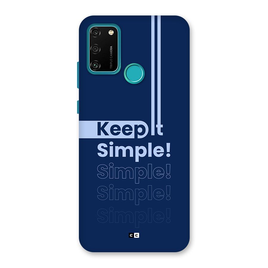 Keep It Simple Back Case for Honor 9A