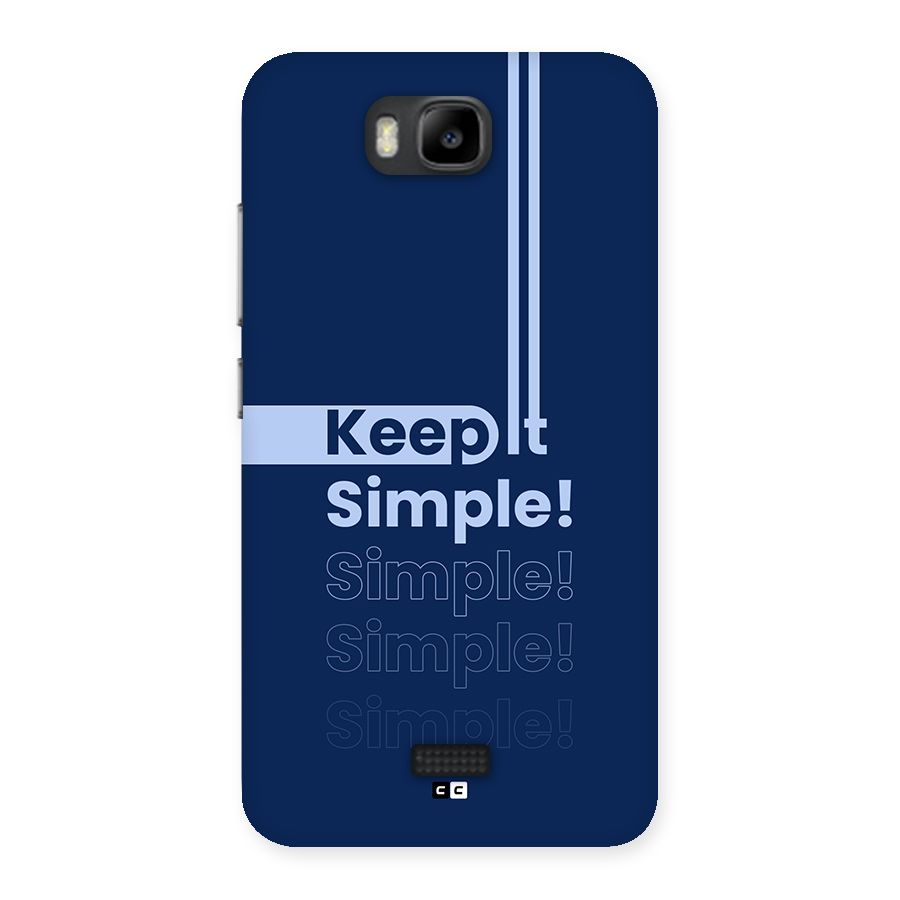Keep It Simple Back Case for Honor Bee