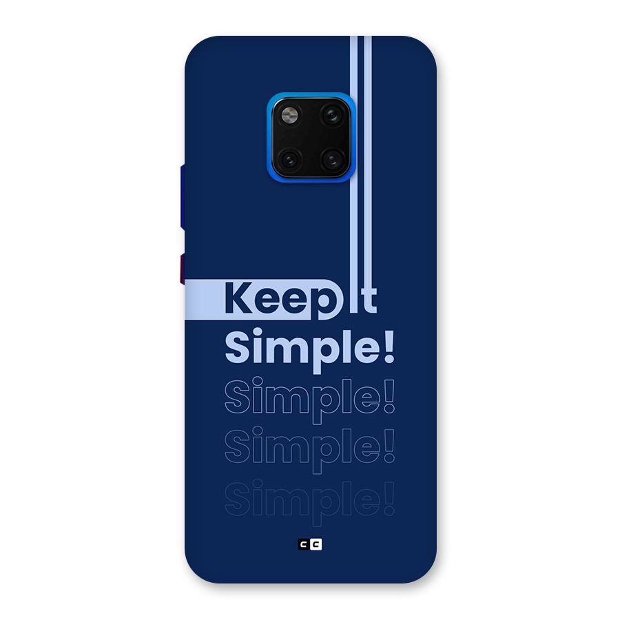 Keep It Simple Back Case for Huawei Mate 20 Pro
