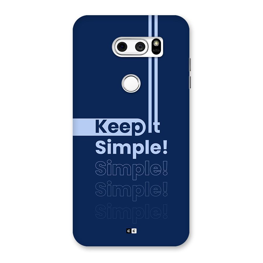 Keep It Simple Back Case for LG V30