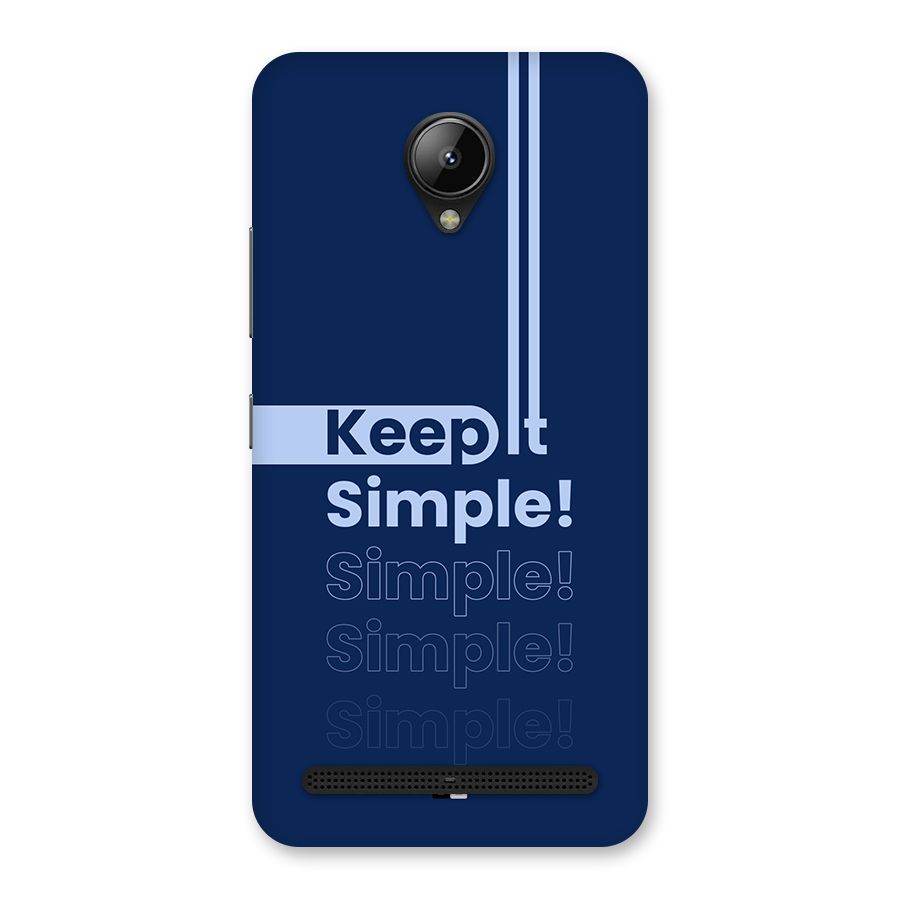 Keep It Simple Back Case for Lenovo C2