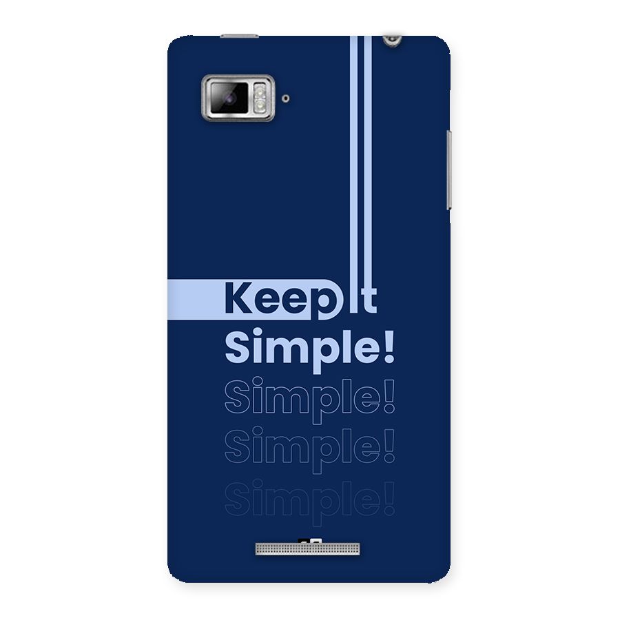 Keep It Simple Back Case for Lenovo Vibe Z K910