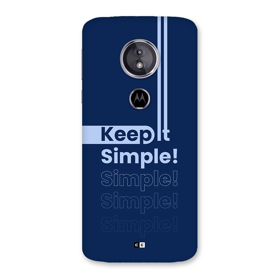 Keep It Simple Back Case for Moto E5