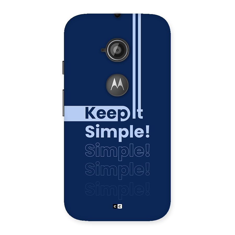 Keep It Simple Back Case for Moto E 2nd Gen