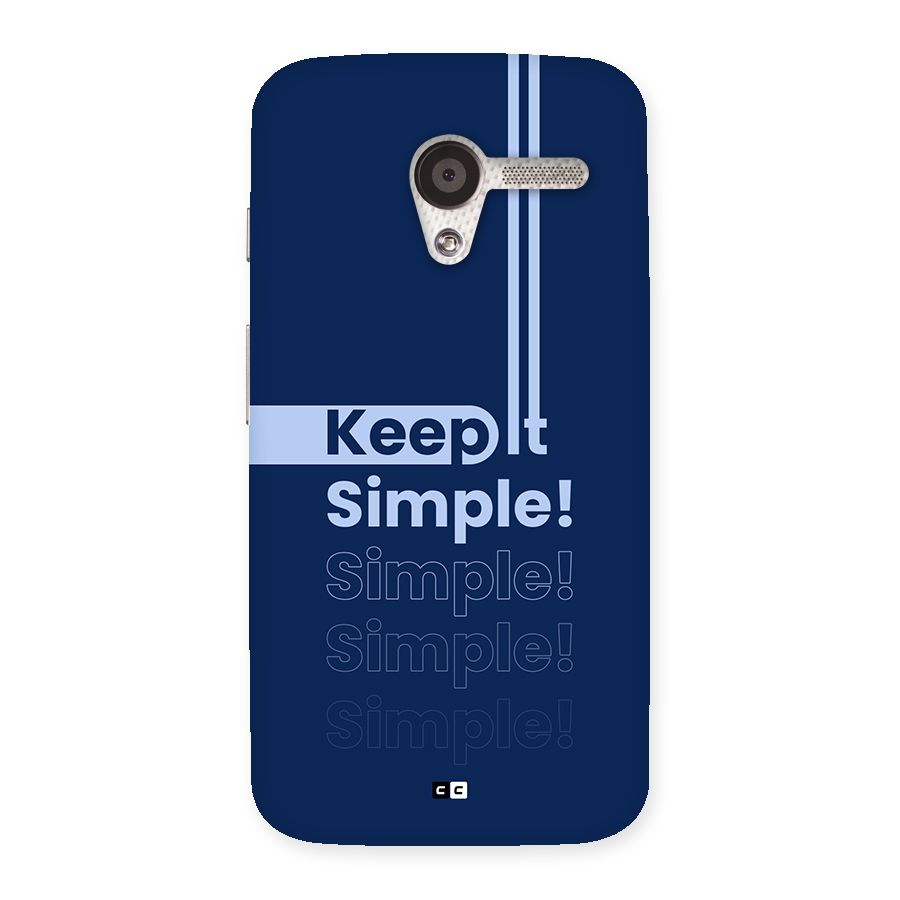 Keep It Simple Back Case for Moto X