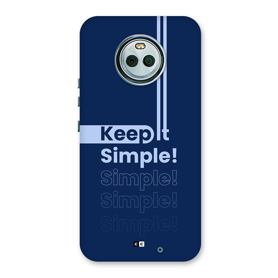 Keep It Simple Back Case for Moto X4