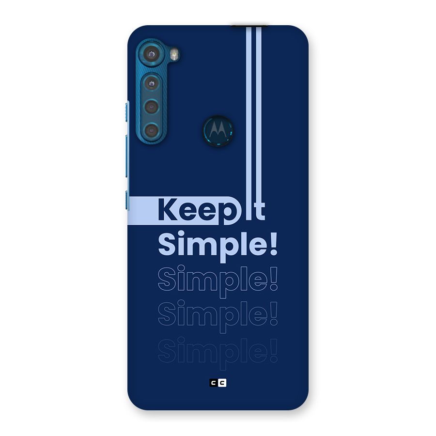 Keep It Simple Back Case for Motorola One Fusion Plus