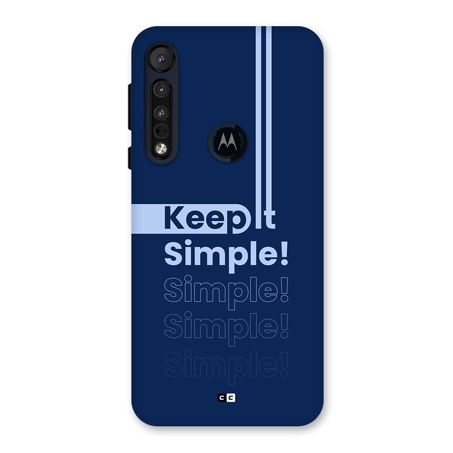 Keep It Simple Back Case for Motorola One Macro