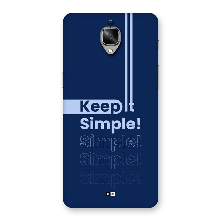 Keep It Simple Back Case for OnePlus 3