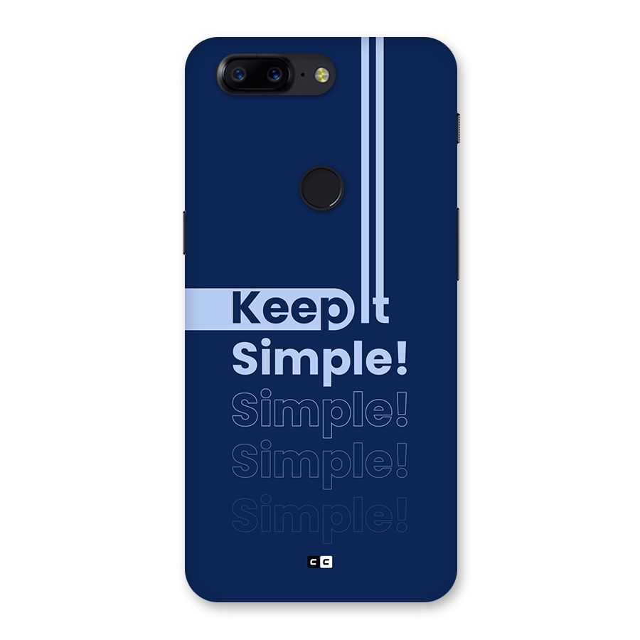 Keep It Simple Back Case for OnePlus 5T