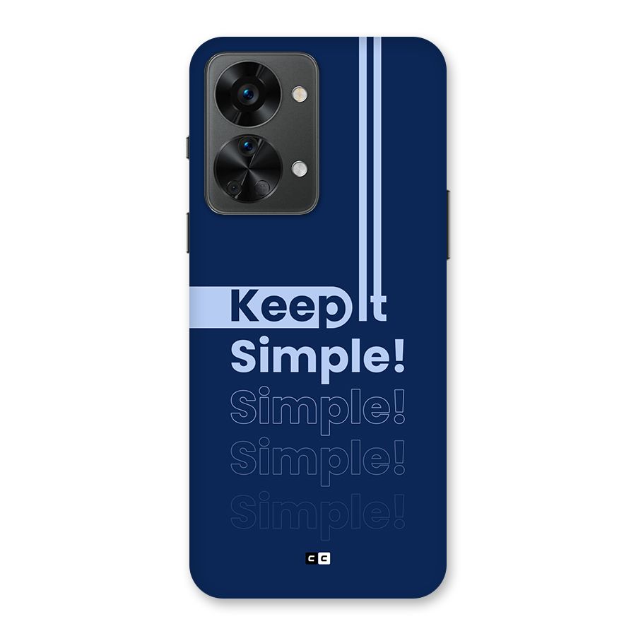 Keep It Simple Back Case for OnePlus Nord 2T
