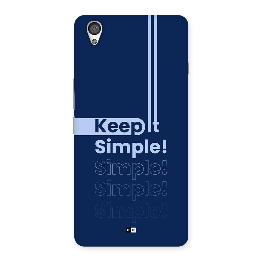 Keep It Simple Back Case for OnePlus X