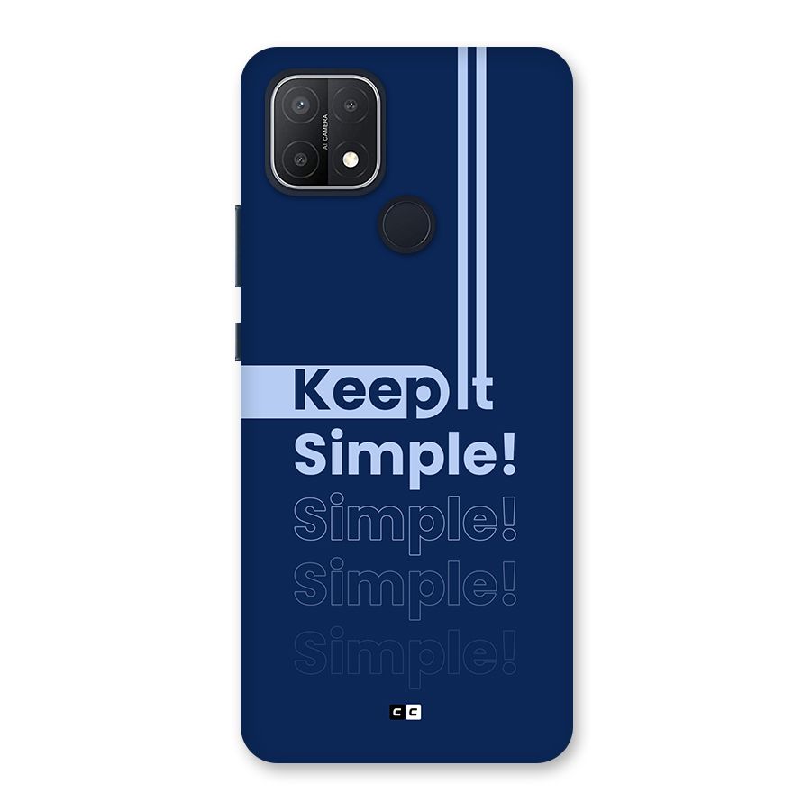 Keep It Simple Back Case for Oppo A15s