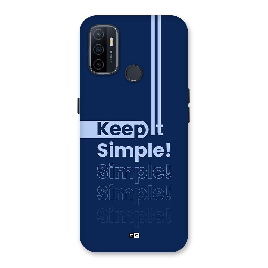 Keep It Simple Back Case for Oppo A33 (2020)