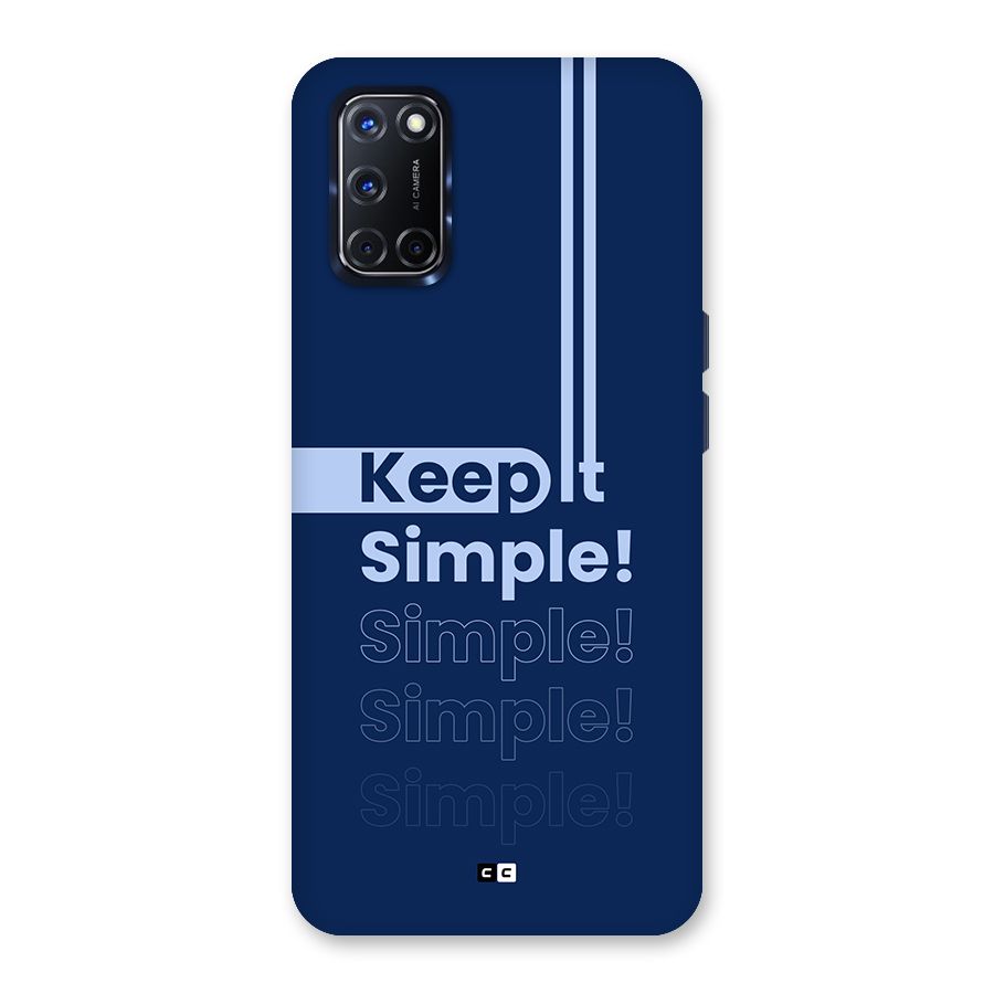 Keep It Simple Back Case for Oppo A52