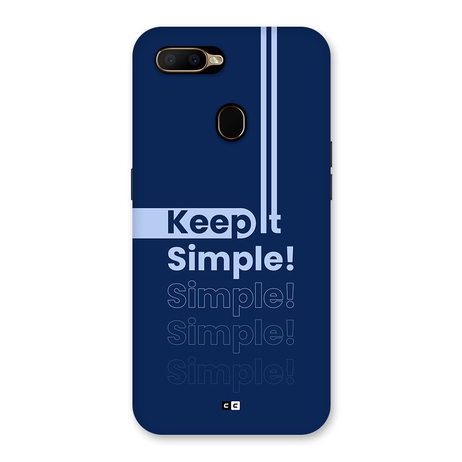 Keep It Simple Back Case for Oppo A5s