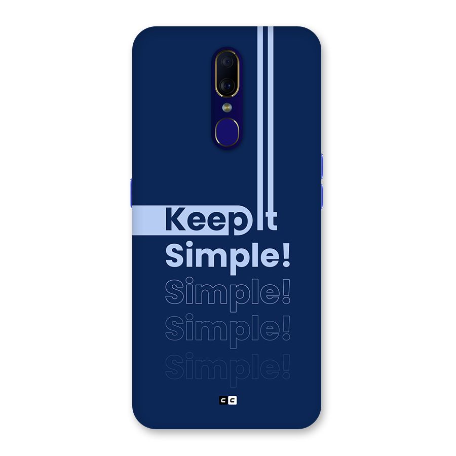 Keep It Simple Back Case for Oppo A9