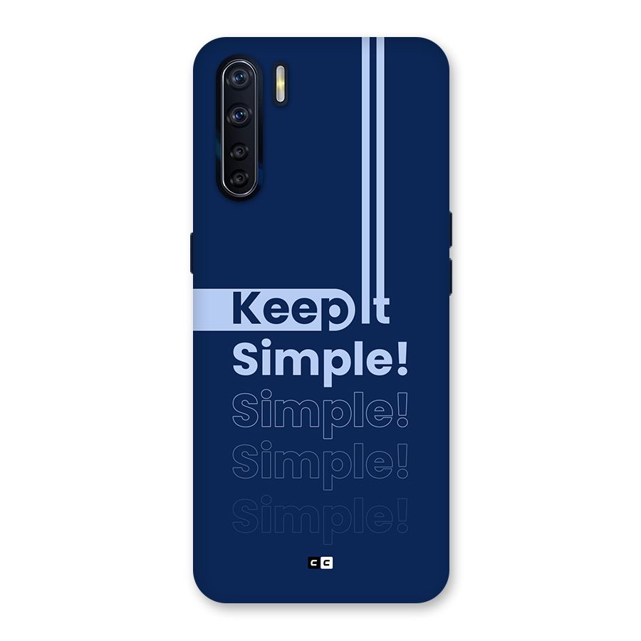 Keep It Simple Back Case for Oppo F15