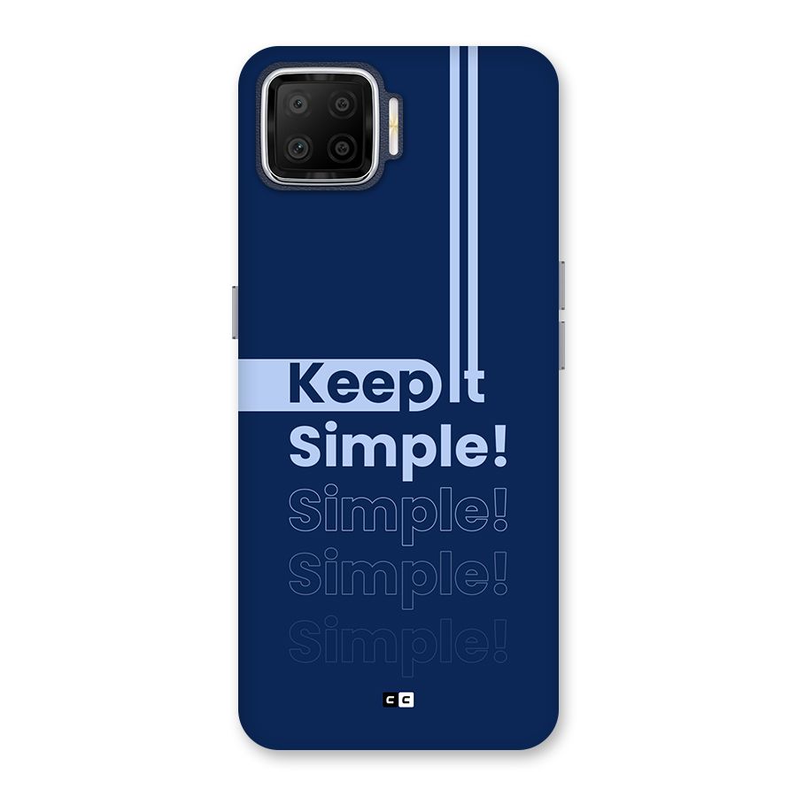 Keep It Simple Back Case for Oppo F17