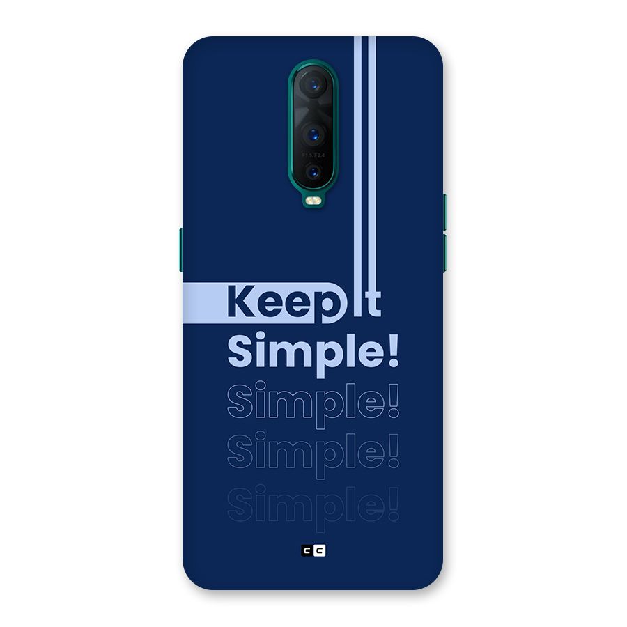Keep It Simple Back Case for Oppo R17 Pro