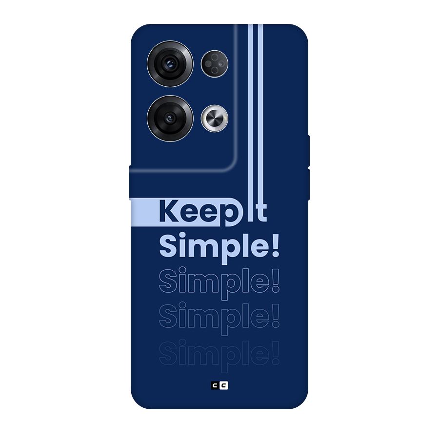 Keep It Simple Back Case for Oppo Reno8 Pro 5G