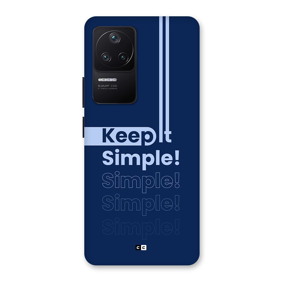 Keep It Simple Back Case for Poco F4 5G