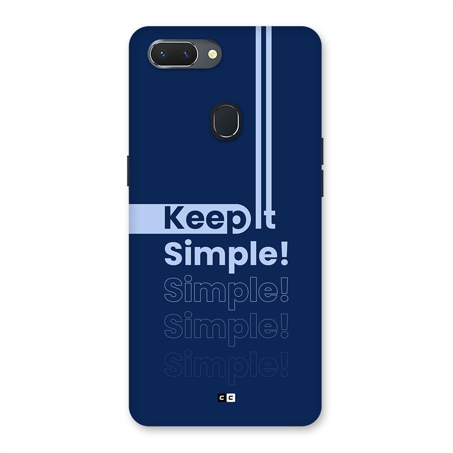 Keep It Simple Back Case for Realme 2